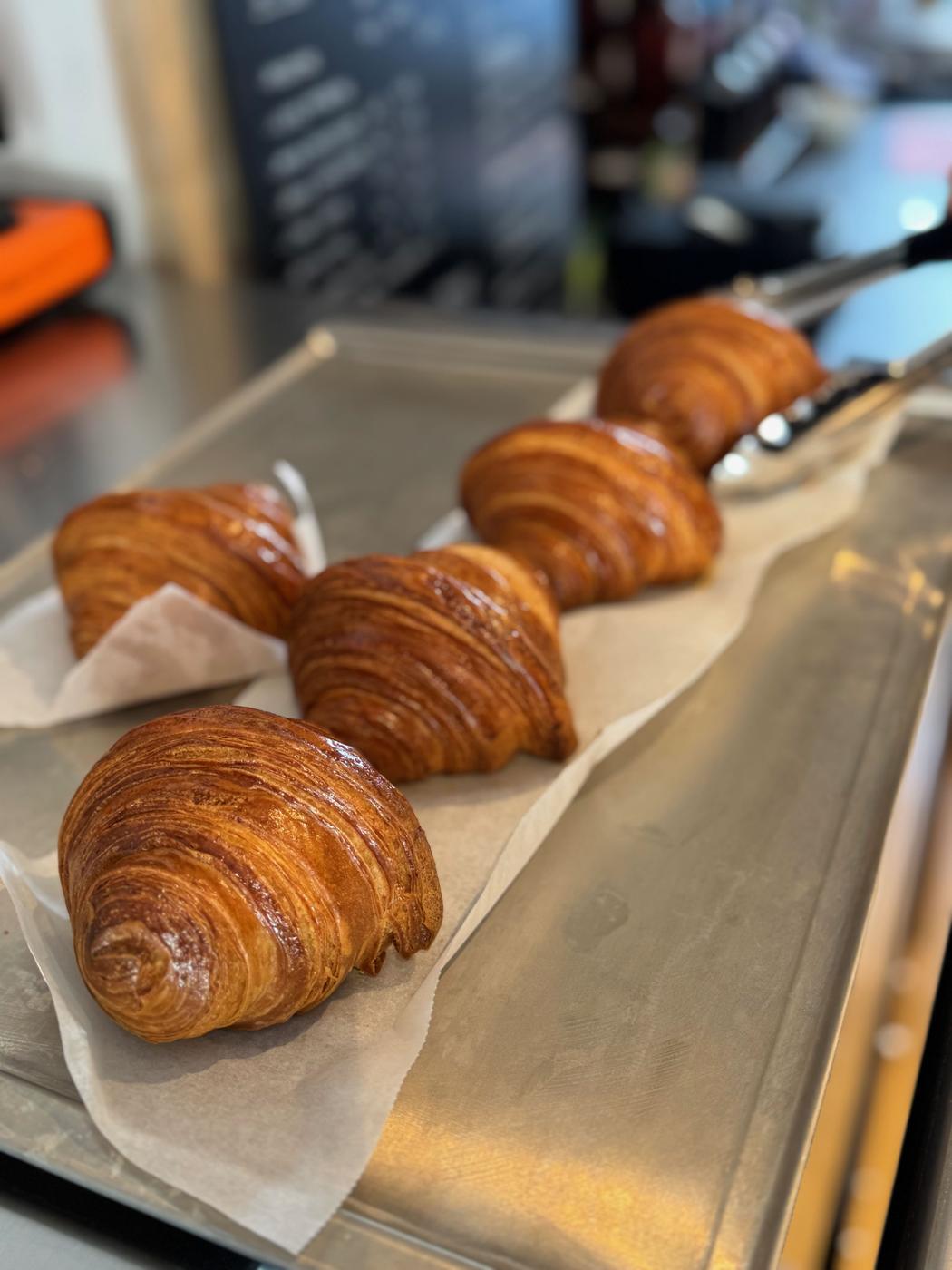 Fresh pastries on the tray