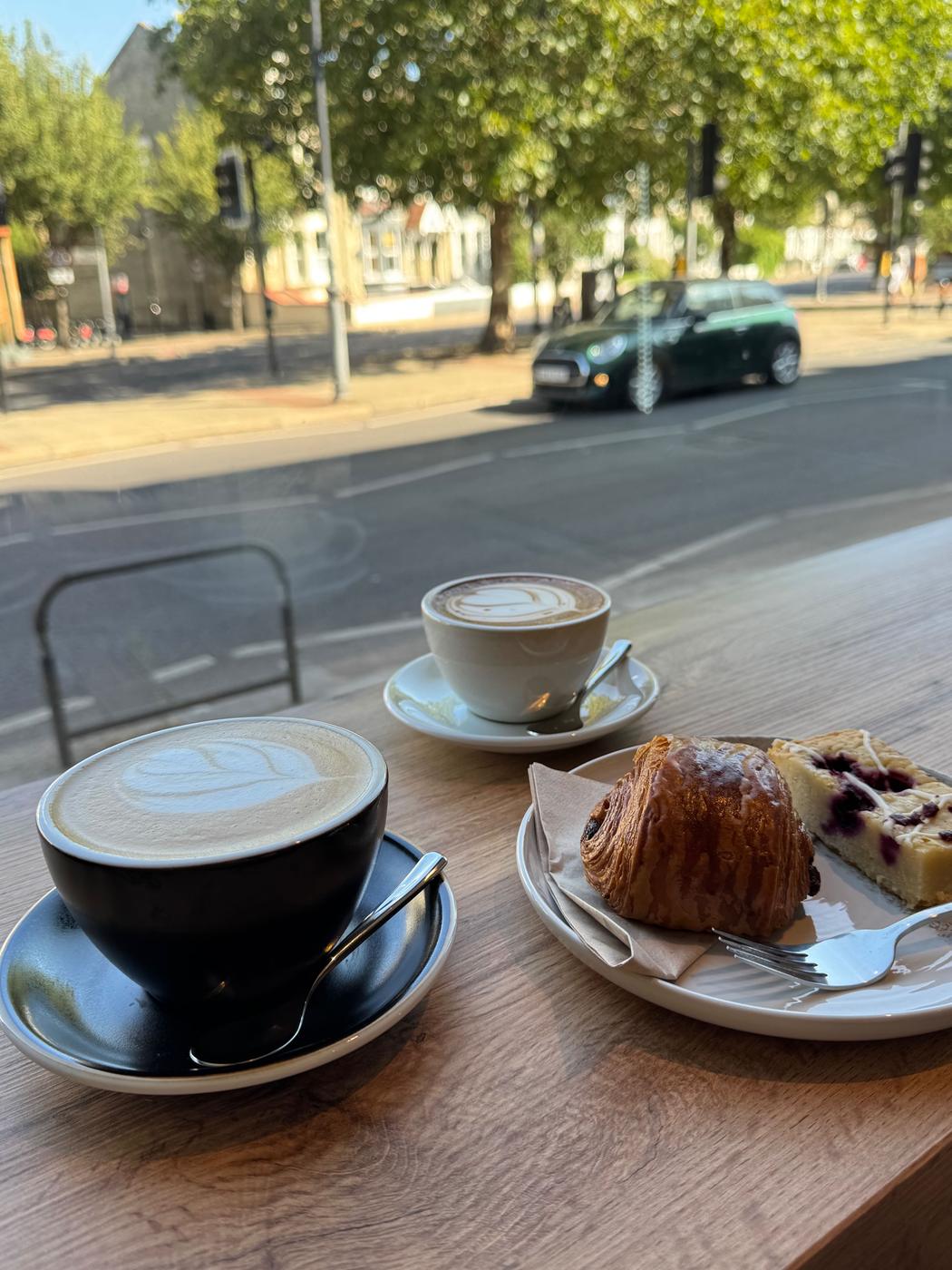 Coffee at the window on East Hill
